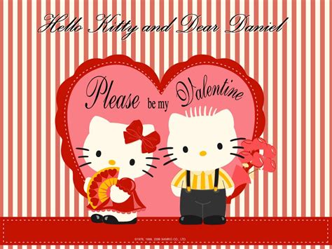 Free Download Mimmy And Hello Kitty Wallpaper Daniel And Hello Kitty Love Valentine 1024x768