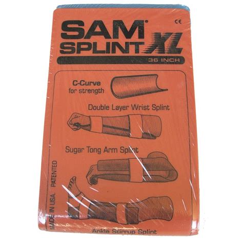 Sam Medical Sam Splint Xl Orange Chinook Medical Gear Inc