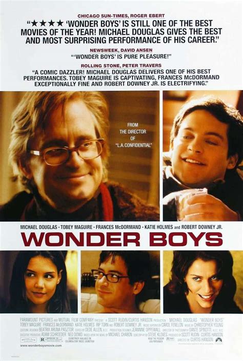 Wonder boys is what critics would label a sleeper. Locandina del film Wonder boys
