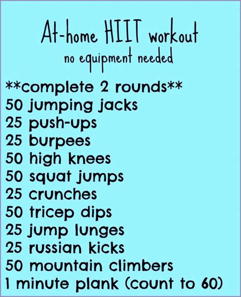 A study published in the journal of obesity found that fight training such as sparring and technical work is a great calorie burner. 6 Hiit Workouts at Home without Equipment - Work Out ...