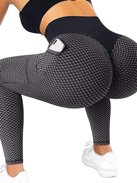 tie dye butt lift bubble hip lift tummy control booty sport tights tik tok leggings womens high