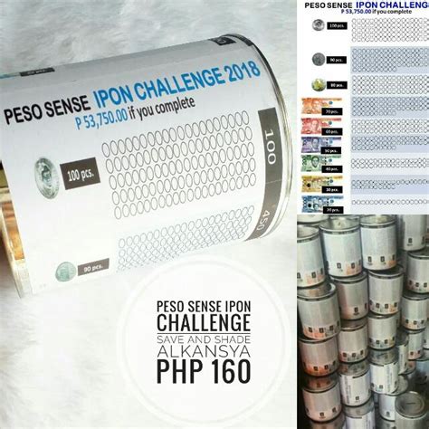 The challenge is actually very simple and fun to do. Peso Sense Ipon Challenge Save And Shade Alkansya, Design ...