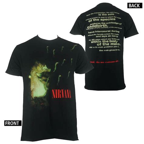 Authentic Nirvana Seahorse Logo T Shirt Rock S M L Xl 2xl Kurt Cobain