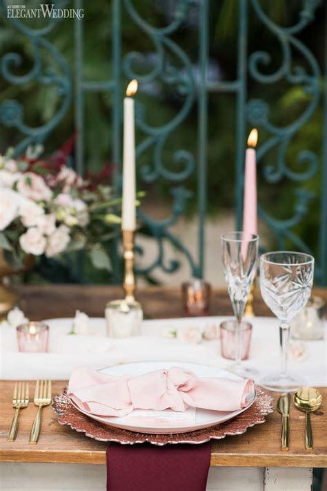 Romantic Wedding Theme With Blush Colors Elegantwedding Ca Wedding Table Settings Romantic