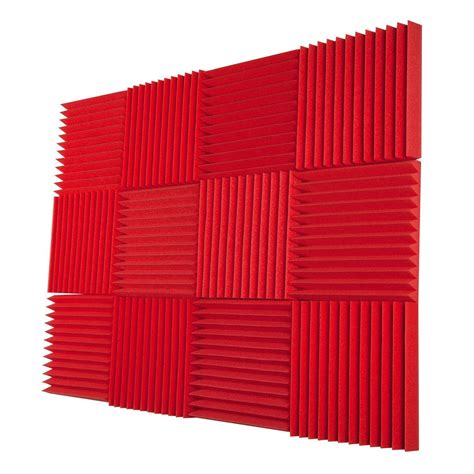 12 Acoustic Foam Tiles Wall Record Studio Sound Proof 12x 12x 2 Fire