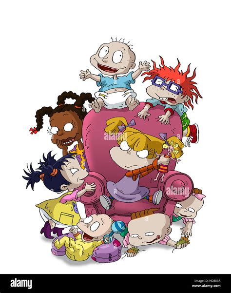 rugrats clockwise from top tommy pickles chuckie finster angelica pickles lil deville