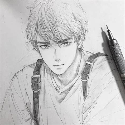 Pin By Nathalia Mc On Realistic Drawing Anime Drawings Sketches Guy