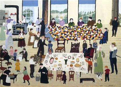 The Quilting Bee 1940 1950 Grandma Moses