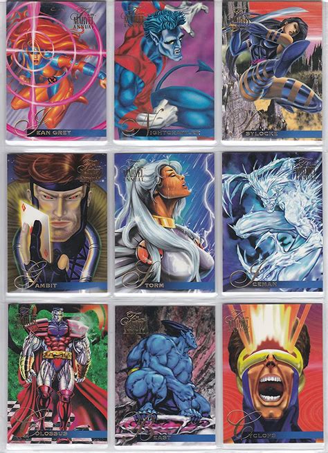 Trading Card Singles 1995 Marvel Metal Complete 138 Card Set Nm Great