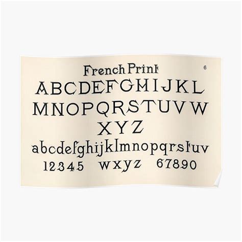 French Point Font Poster For Sale By Suziqprayers427 Redbubble