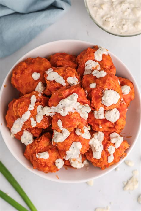 Buffalo Chicken Meatballs With Blue Cheese Sauce Sons R Us