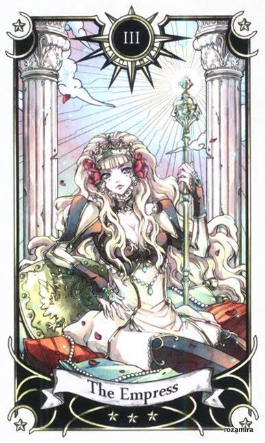 The Empress Card From Mystical Manga Tarot Deck All Tarot Cards