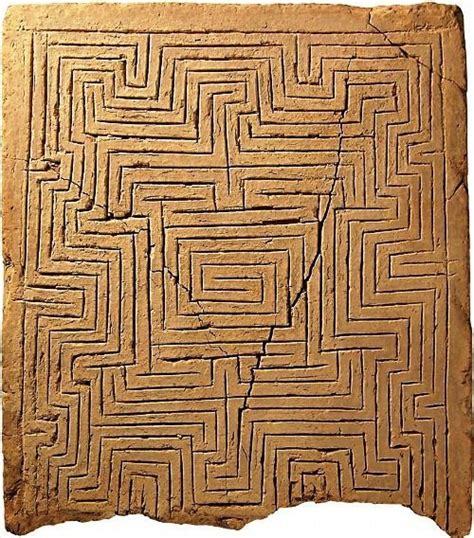 Worlds Oldest Labyrinth Illustration C 2000 1700 Bc Labyrinth