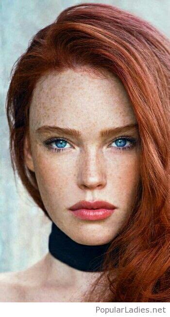 Only around 2% of the global population is blessed with red hair. Red hair and blue eyes