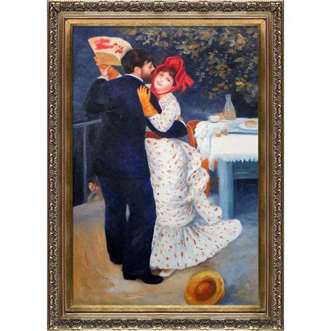 Dance In The Country By Pierre Auguste Renoir Framed Original Painting