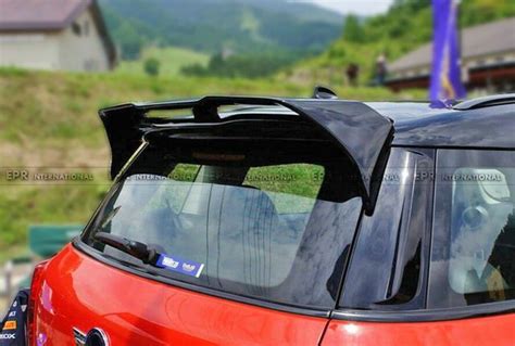 Carbon Fiber Roof Spoiler Body Kit Glossy Fibre For Bmw Mini Cooper R60