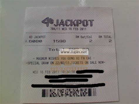 Try magnum 4d jackpot gold now! Magnum 4D Jackpot winning ticket play lottery