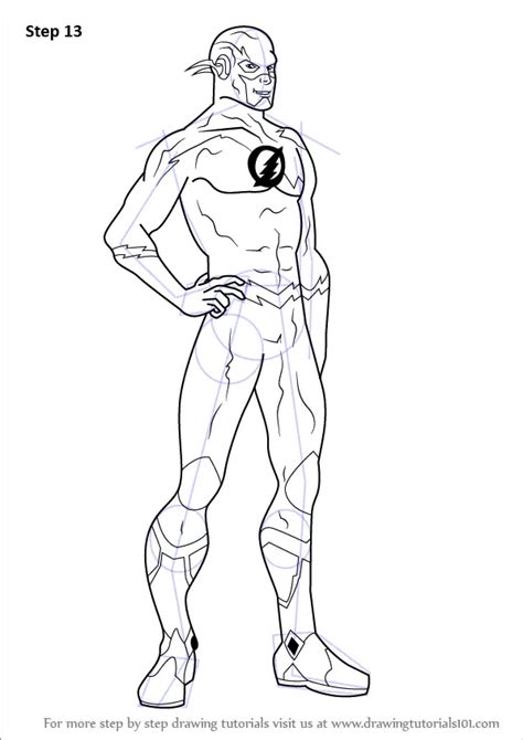 Learn How To Draw The Flash The Flash Step By Step Drawing Tutorials