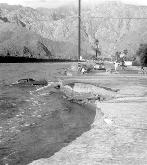 Flood Of 1969 In Palm Springs This Taquitz Salton Sea California