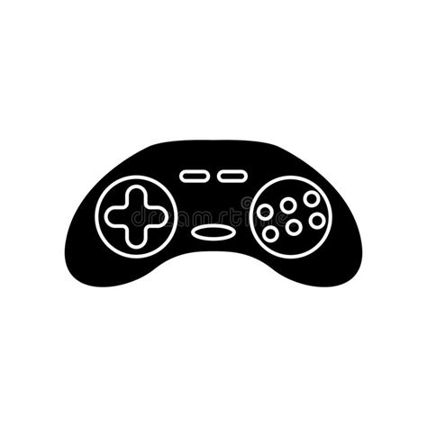 Video Game Controller Icon Vector Joystick Illustration Sign Manual