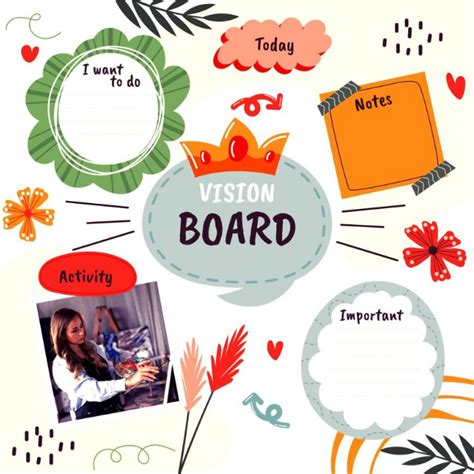 Vision Board Template Postermywall