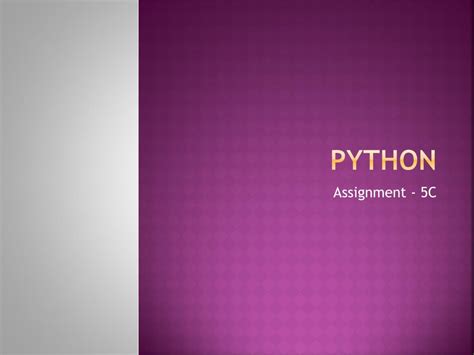 Ppt Python Powerpoint Presentation Free Download Id2582678