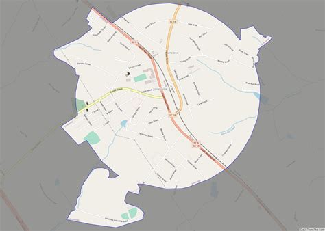 Map Of Jonesville Town South Carolina