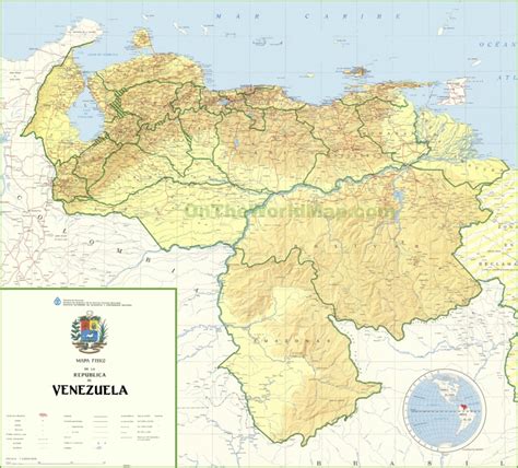 Gran Mapa Detallado De Venezuela