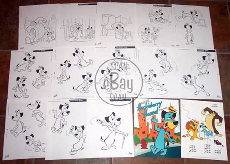Huckleberry Hound Licensing Guide Art Hanna Barbera Studio Art
