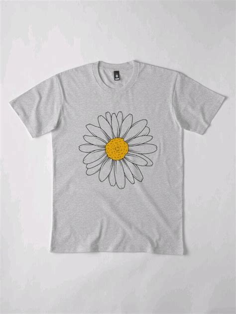 Camiseta Flor Margarida Pintura Feita à Mão Elo7