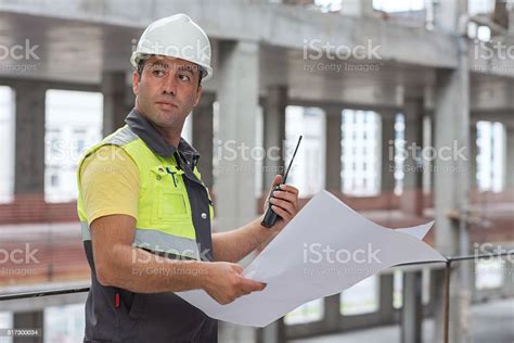 Civil Engineer At Construction Site Stock Photo Download Image Now