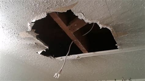 Popcorn ceiling patch, white, 1 quart., ceiling repair. drywall ceiling patch after vent fan fire convert to light ...