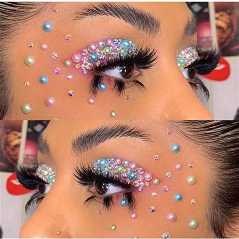 Glitter Jewel Tattoo Sticker Face Gems Adhesivefestival Rave Party Body