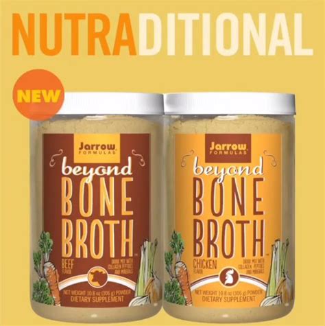 Jarrow Formulas Beyond Bone Broth Beef Flavor 108 Oz Powdered Mix