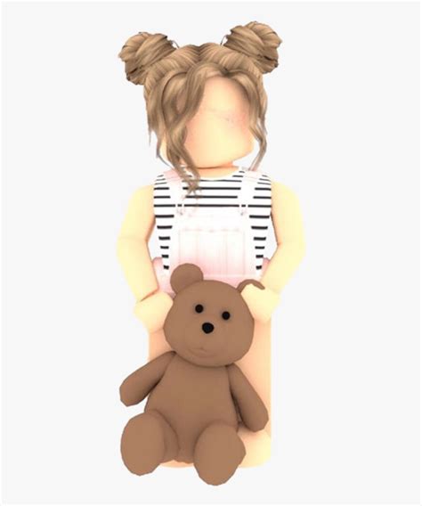 Aesthetic roblox avatars for girls : #roblox #girl #gfx #png #cute #bloxburg #aesthetic - Cute Roblox Girl Holding Teddy, Transparent ...