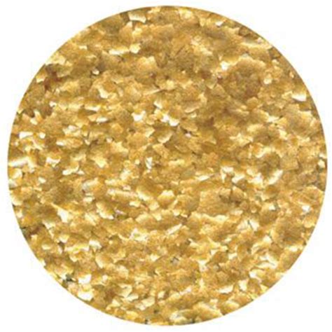 Metallic Gold Edible Glitter Flakes Bakery Supply