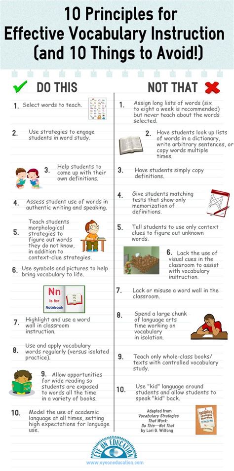 10 Dos And Donts For Teaching Vocabulary In Any Content Area Teachthought