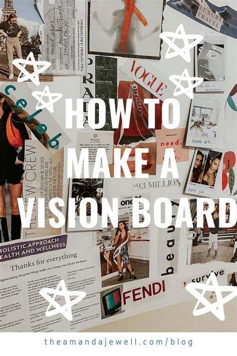How To Make A Vision Board — Amanda Jewell In 2020 Making A Vision