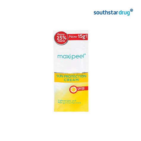 Buy Maxi Peel Sunblock Spf20 Cream 6 G Online Southstar Drug