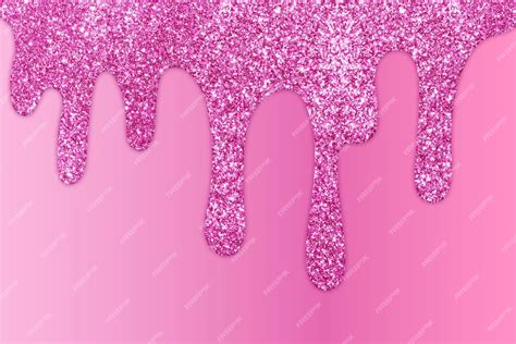 Premium Photo Pink Dripping Glitter Background