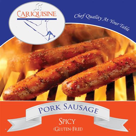 Spicy Pork Sausage Gluten Free Cariquisine Saint Lucia
