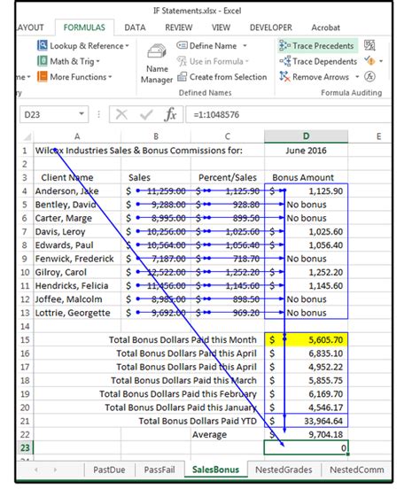 Excel Formula Tips How To Troubleshoot By Tracing Dependents And