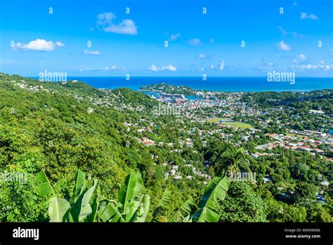 Castries Saint Lucia Tropical Coast Beach On The Caribbean Island Of