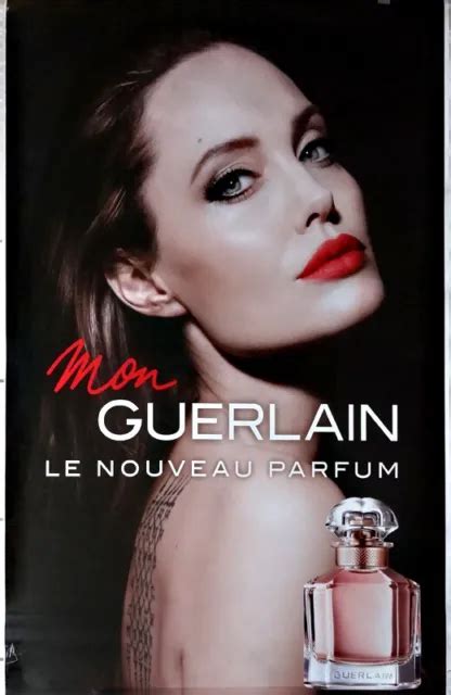 Affiche Publicitaire Parfum Guerlain Angelina Jolie Format