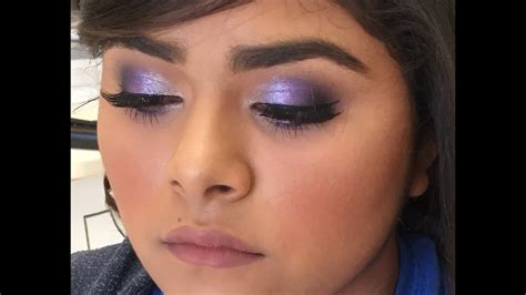 Quinceañera Makeup Purple Glam Look Youtube