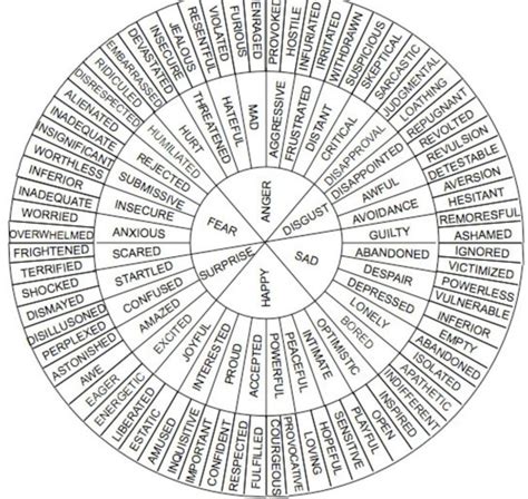 Using A Feelings Wheel To Name And Understand Emotions Hope 4 Hurting