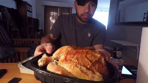 Asmr Eating 1 Whole Rotisserie Chicken No Talking Youtube
