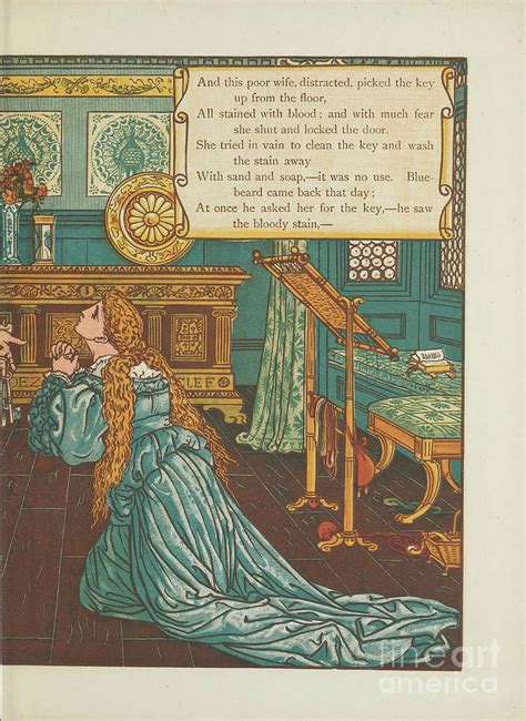 Bluebeard By Walter Crane L7 Drawing By Historic Illustrations