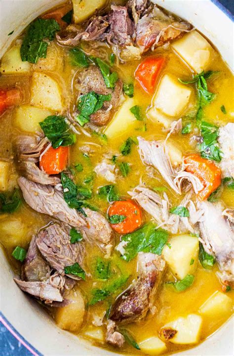 Slow Cooker Turkey Stew With Mustard And Root Vegetables Recipe