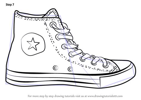 Cartoon drawings of people running. Learn How to Draw Converse Shoe (Everyday Objects) Step by ...